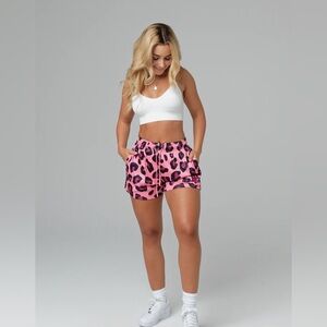 Inaka Power cheetah print mesh shorts